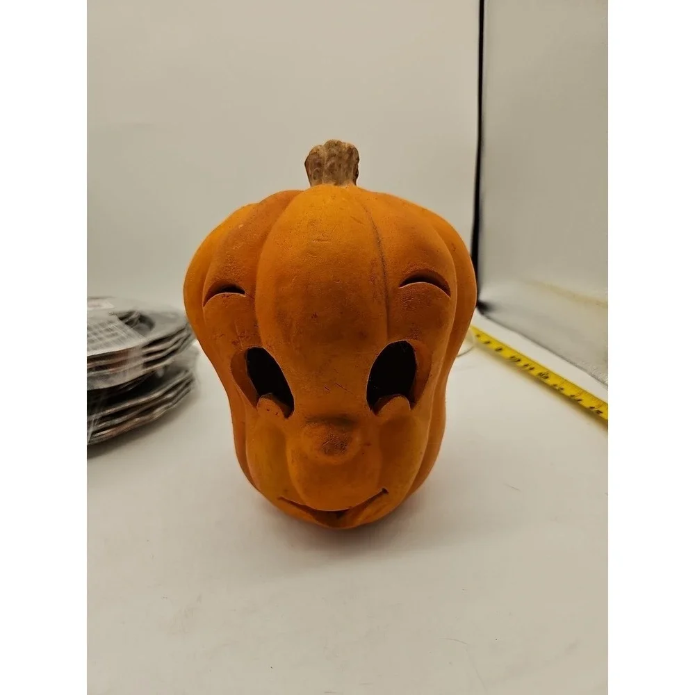 Vintage Casper Ghost Lighted Pumpkin Foam Blow Mold Halloween Trendmasters 1995‎